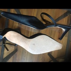 Lauren by Ralph Lauren satin pointy shoes strap